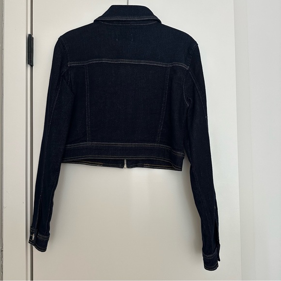 Avec Les Filles Cropped Denim Jacket - Picture 5 of 7